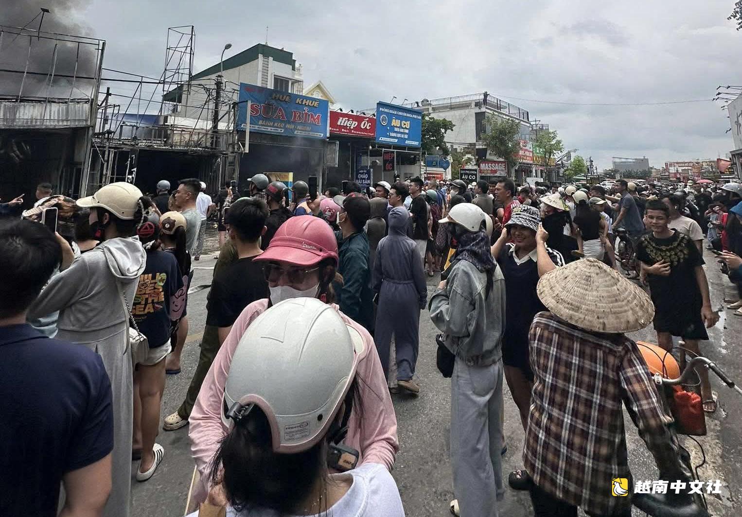 海防發生大火,多家商鋪和民宅被燒燬
