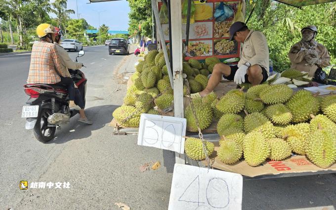 越南西部農民因榴蓮價格暴跌陷入困境