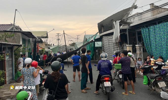 越南同塔省:暴風雨致47間房屋倒塌或掀翻屋頂