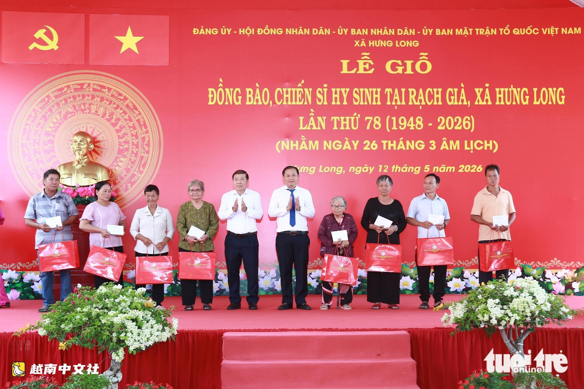 越南胡志明市:逾200名在Rạch Già - Hưng Long犧牲的同胞和戰士獲追思