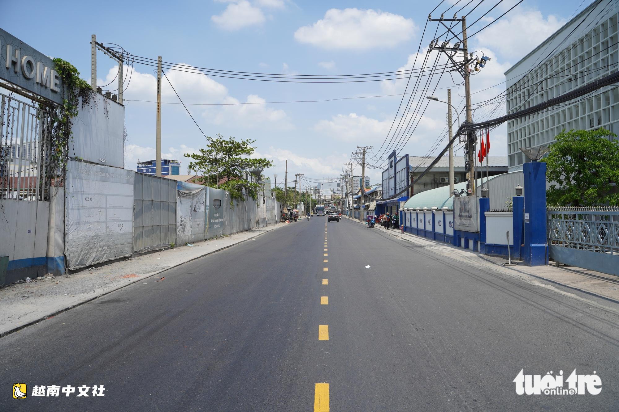 越南濱藝路修繕完工,路面保持原高