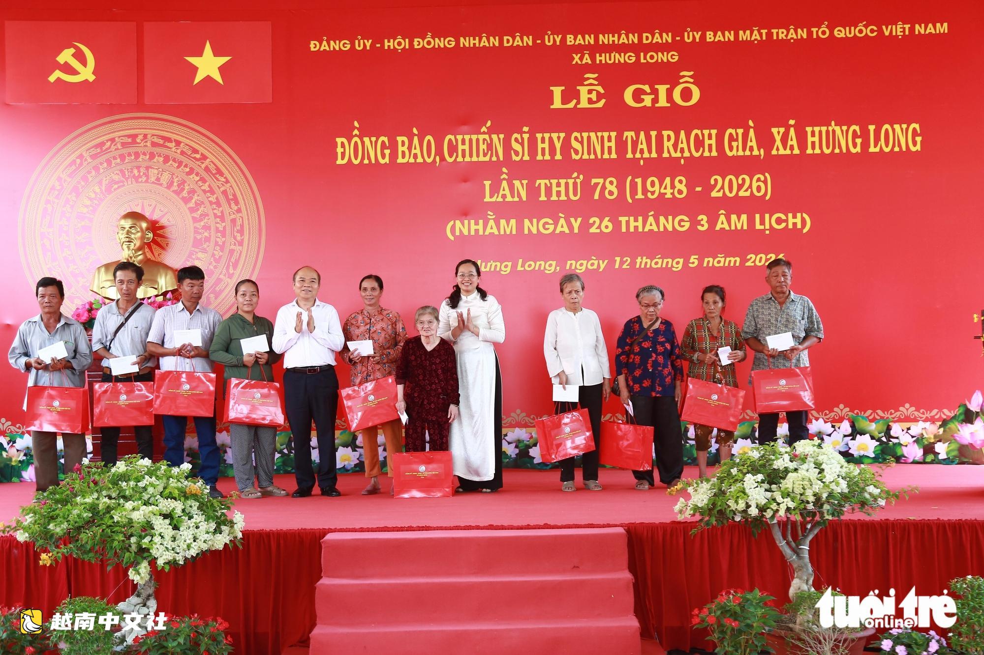 越南胡志明市:逾200名在Rạch Già - Hưng Long犧牲的同胞和戰士獲追思