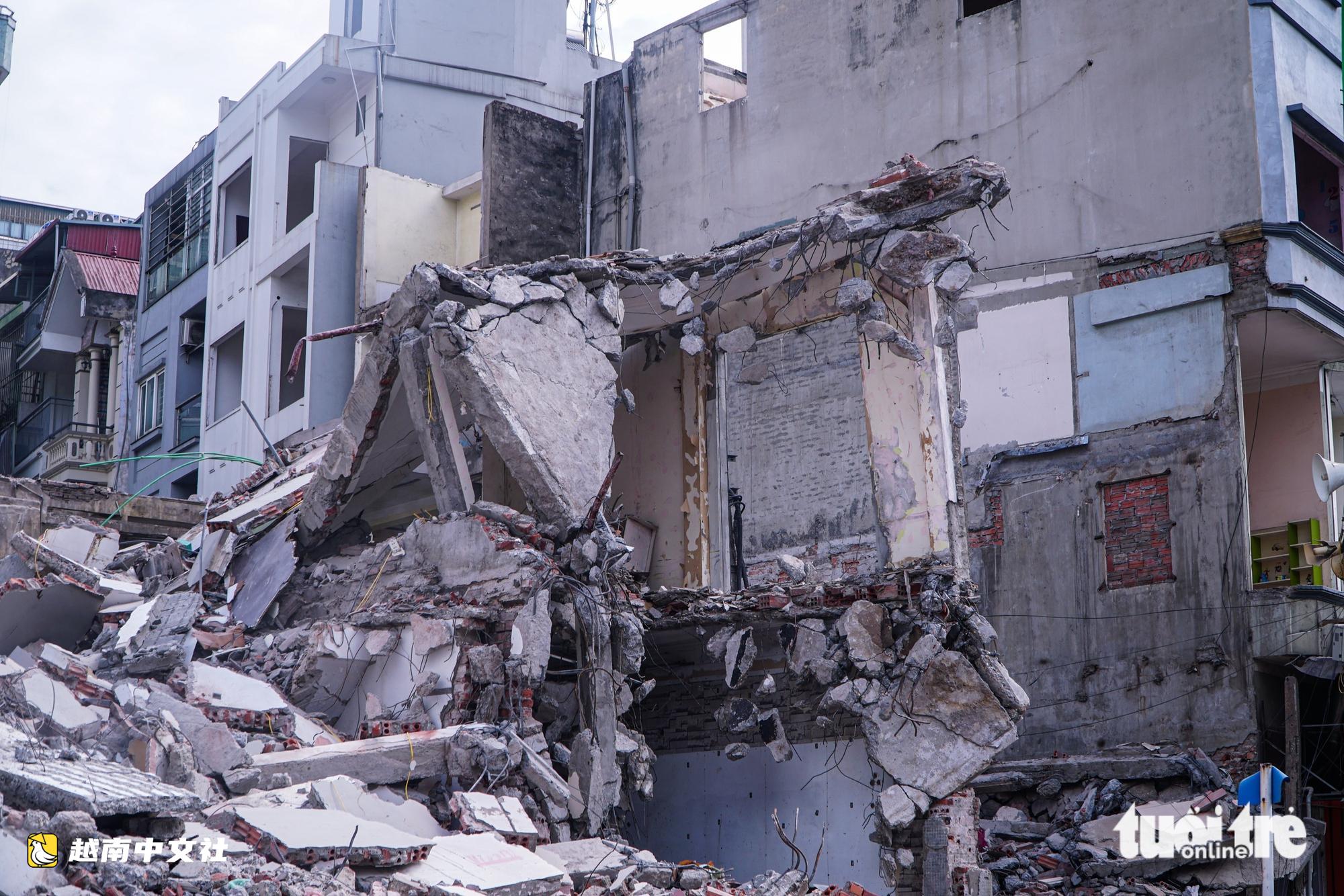 越南河內阮廌街沿街房屋拆除以建設2.5環線