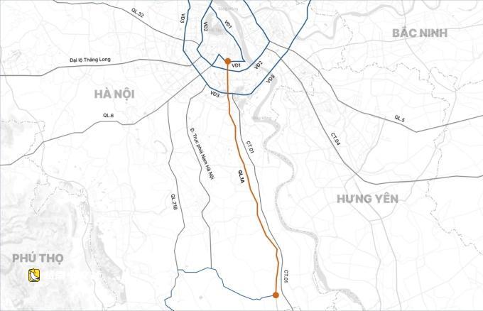 越南河內動工擴建國道1號至16車道