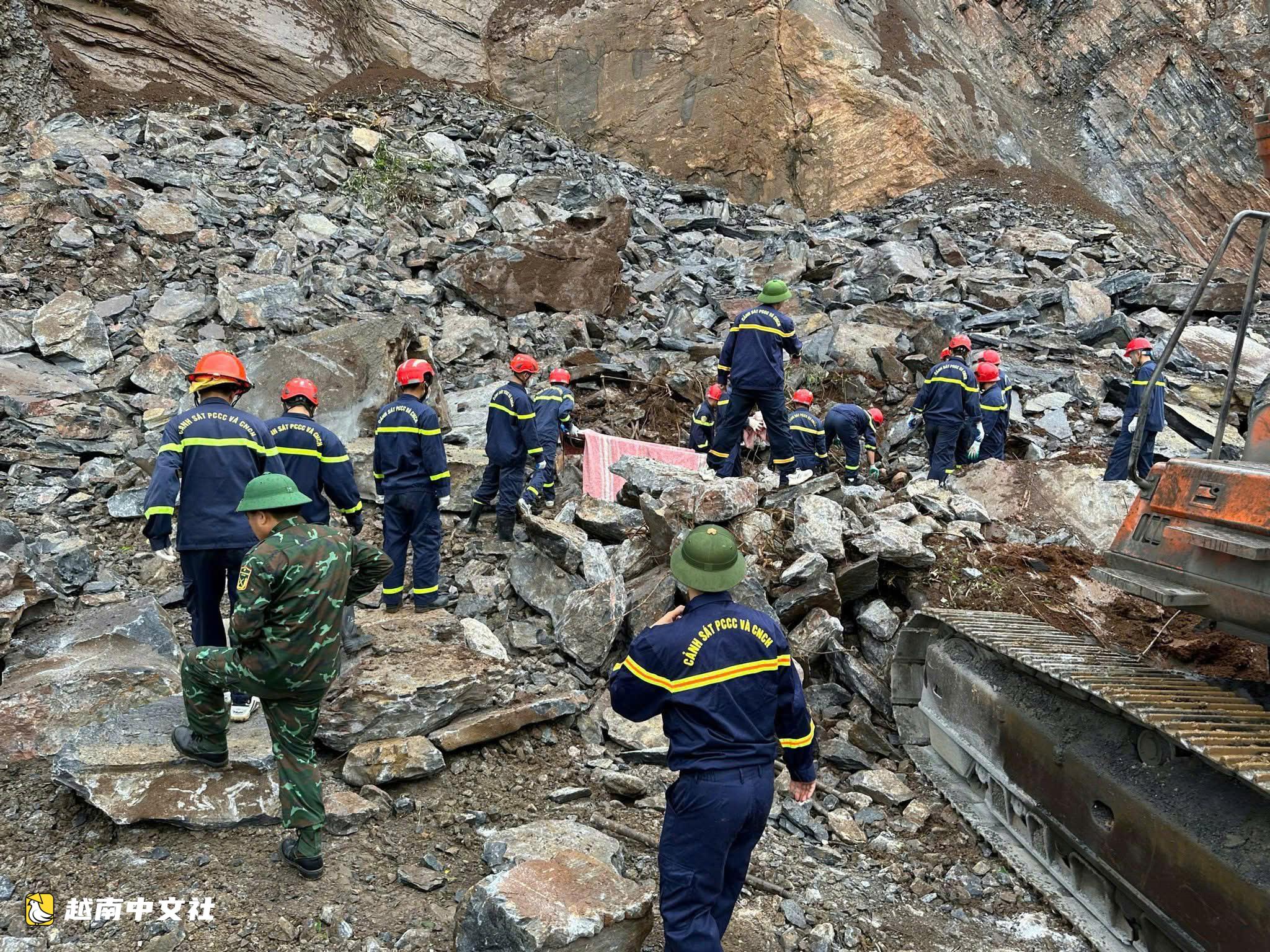 越南錦水鄉石礦坍塌事故:找到遇難者,礦場暫停作業