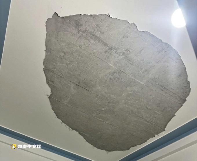 越南6個月大嬰兒因天花板灰泥脫落死亡