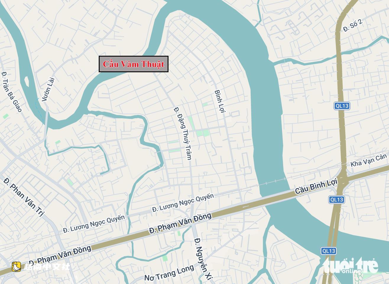 越南Vàm Thuật河兩岸期盼新橋開通直達胡志明市中心