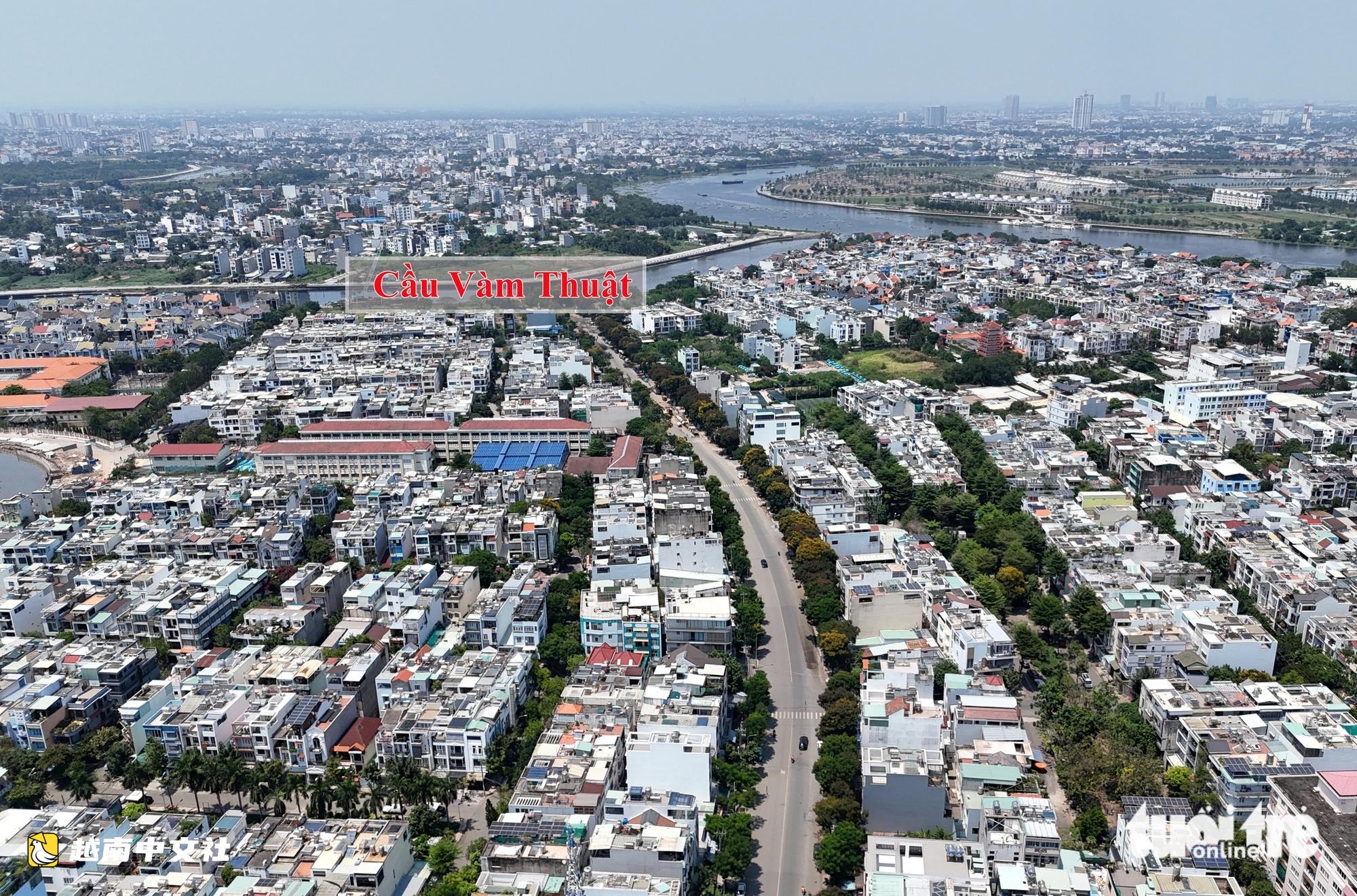 越南Vàm Thuật河兩岸期盼新橋開通直達胡志明市中心