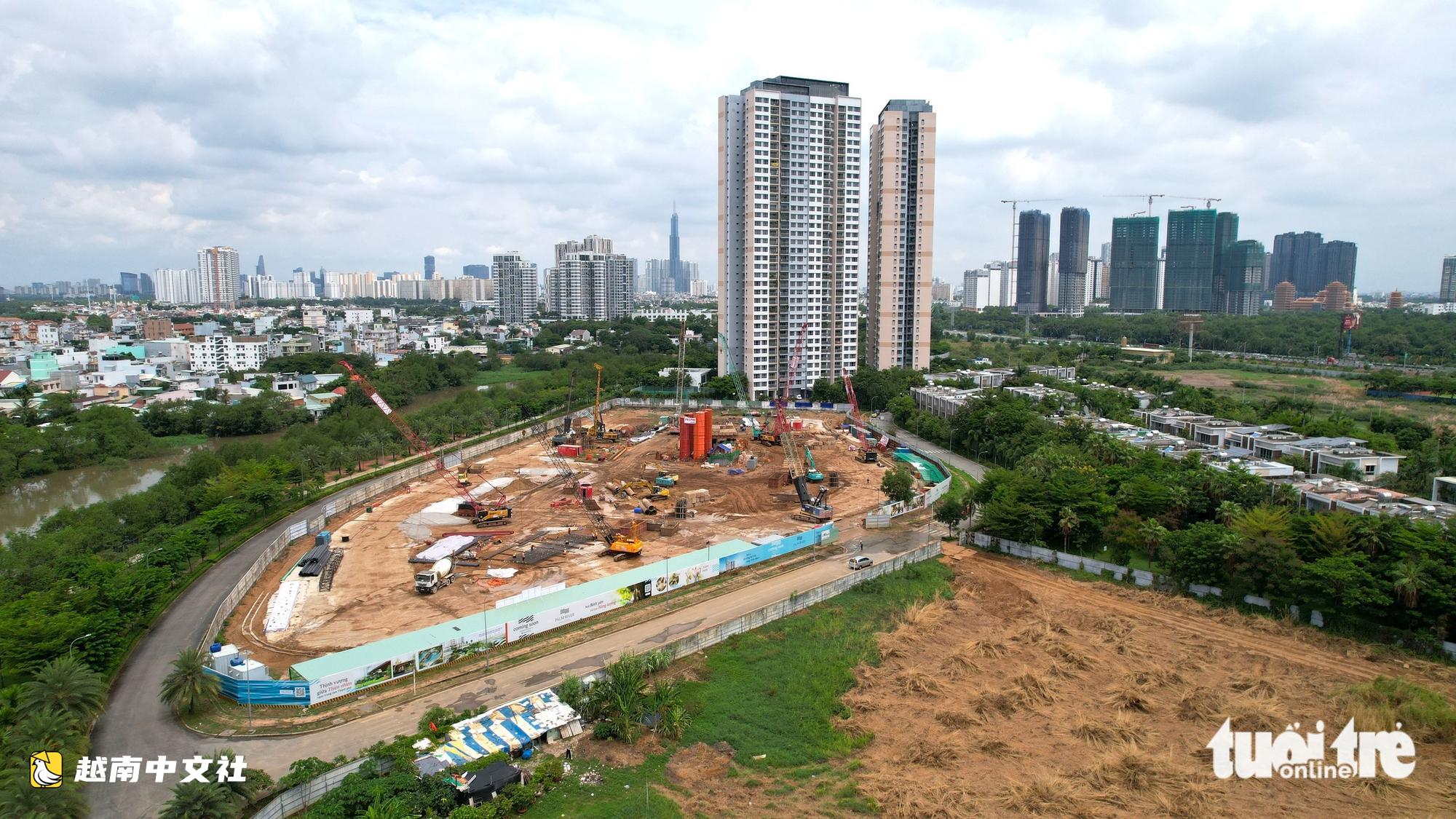 越南安富立交周邊多個房地產項目正加緊建設 | 無人機航拍系列