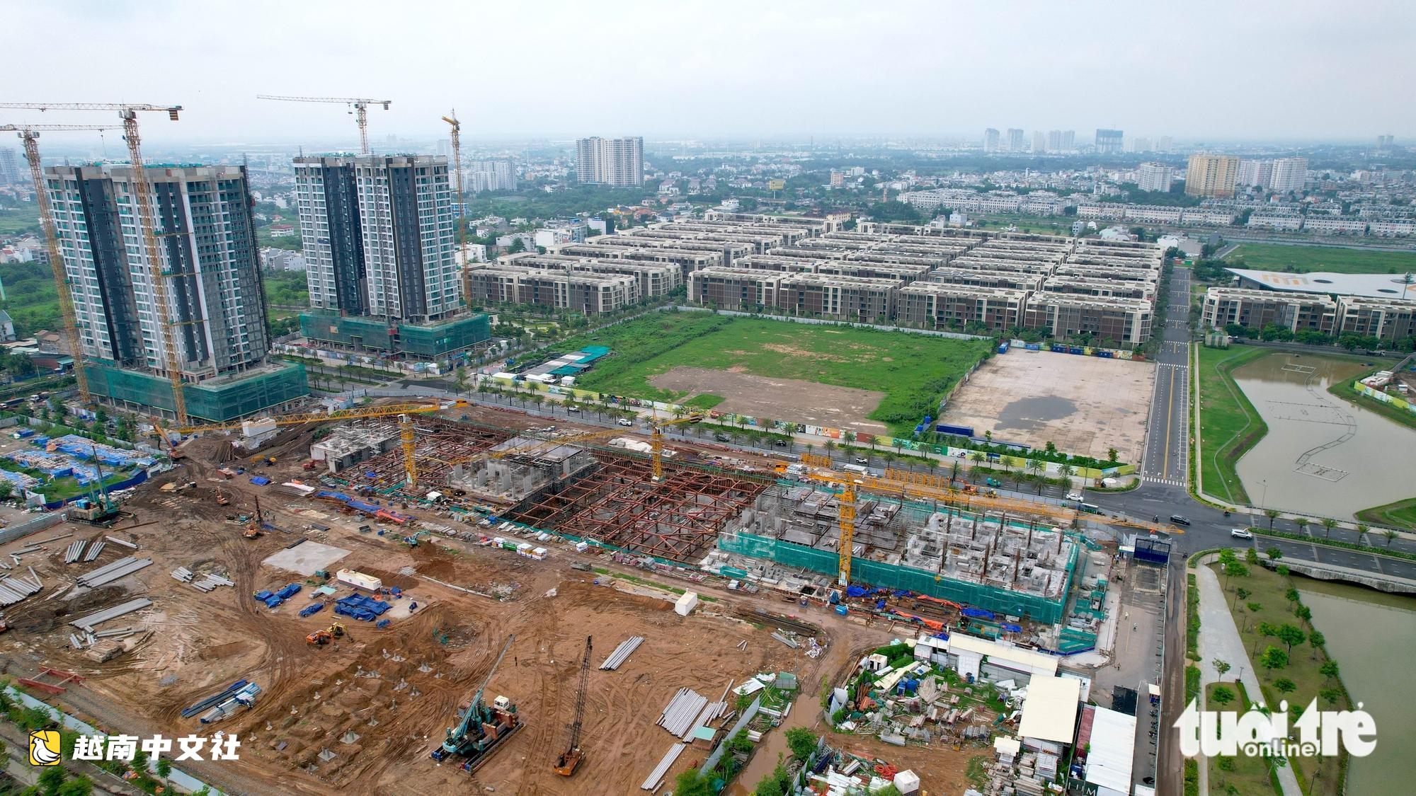 越南安富立交周邊多個房地產項目正加緊建設 | 無人機航拍系列