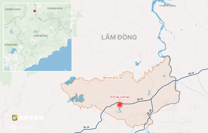 越南車禍:半掛車撞農用車,致3人死亡