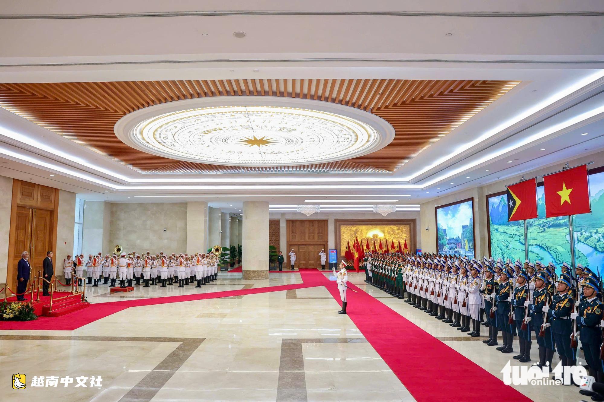 越南總理黎明興迎接並同東帝汶總理會談