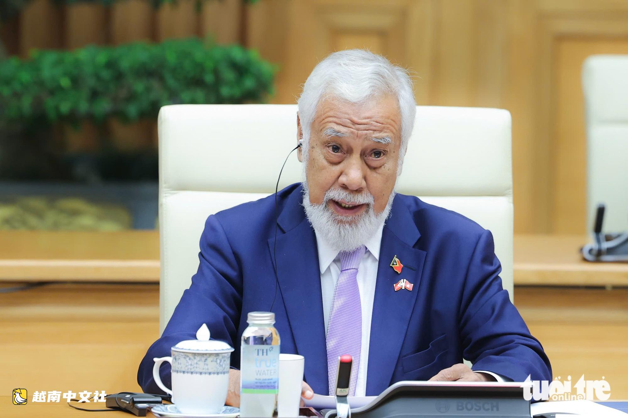 越南總理黎明興迎接並同東帝汶總理會談