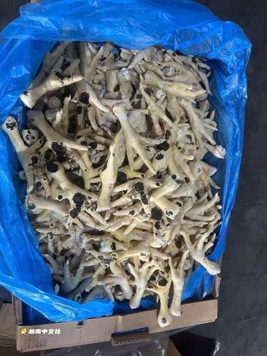 越南逮捕一名向市場投放1萬噸“髒”雞爪的企業負責人
