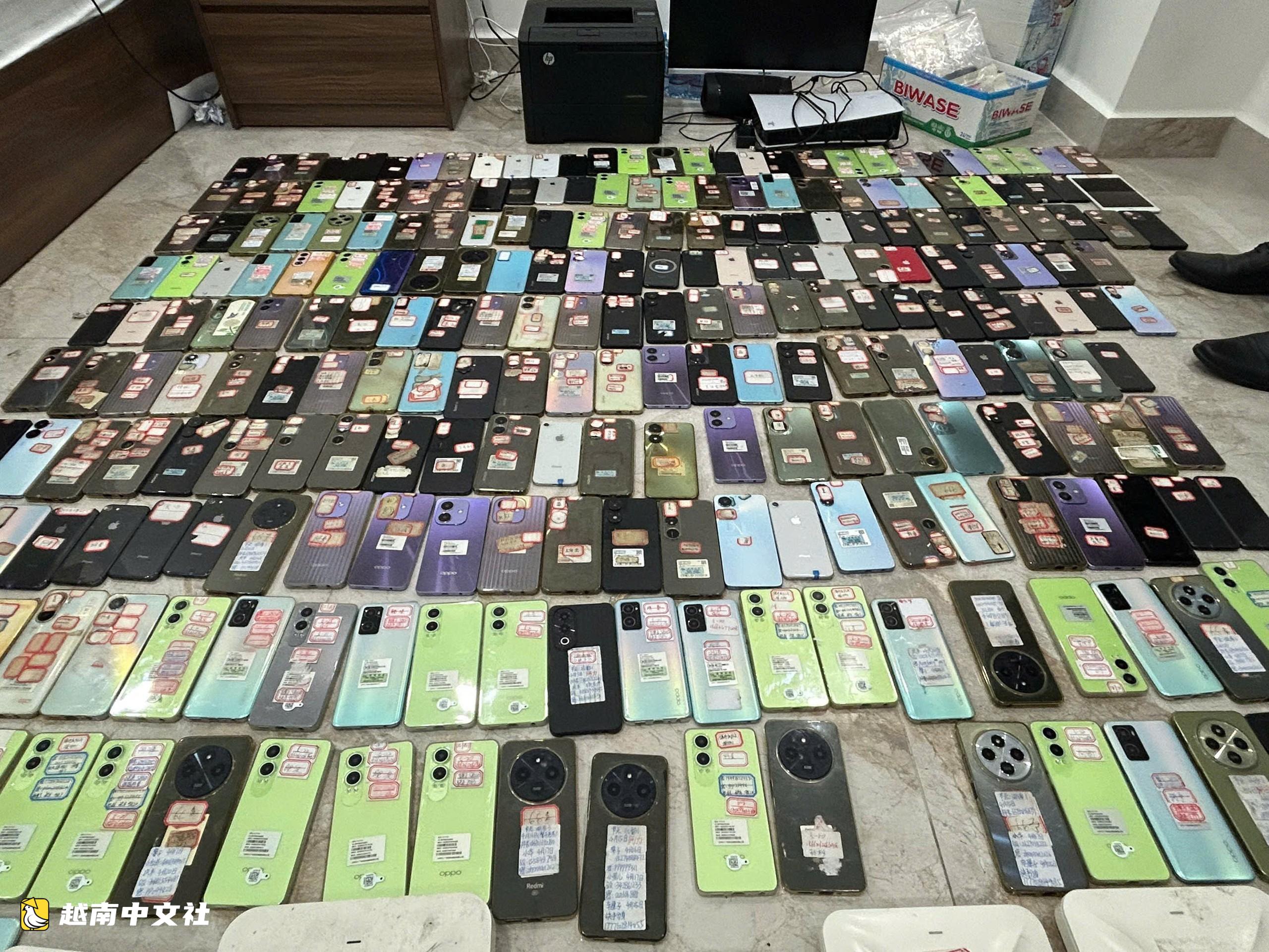 越南胡志明市警方搗毀多個由中國人領導的網絡詐騙窩點