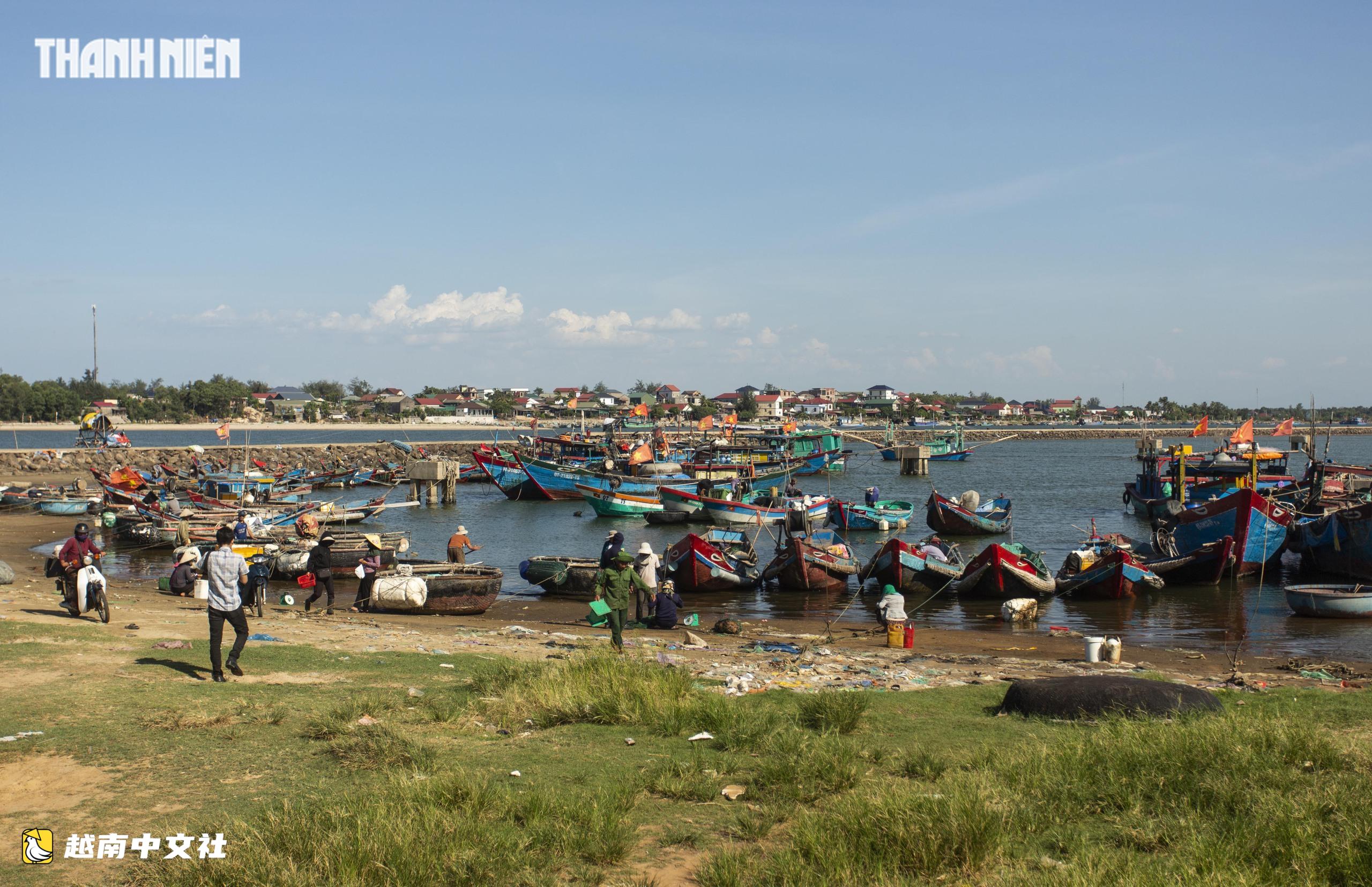越南Cửa Tùng魚市吸引眾多遊客前來購買新鮮海鮮