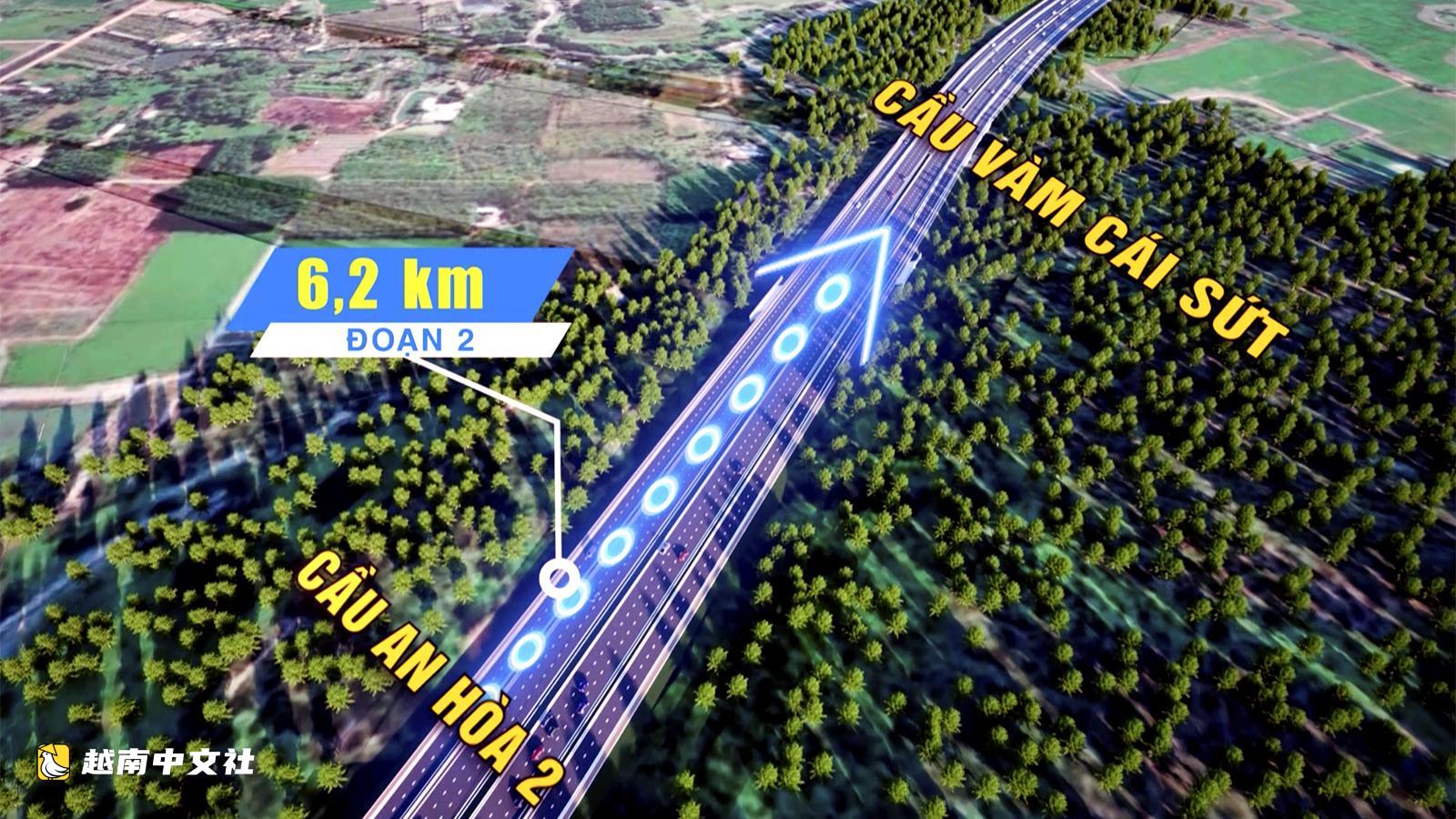越南同奈市阮有景大道如何連接濱江路與高速公路?