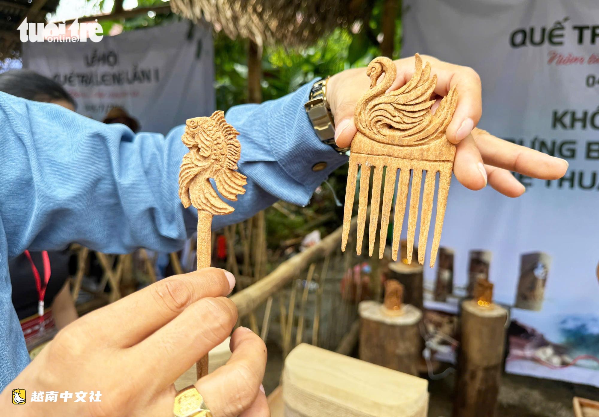 越南茶菱:桂皮與桂枝製成的精美雕刻品獨特亮相