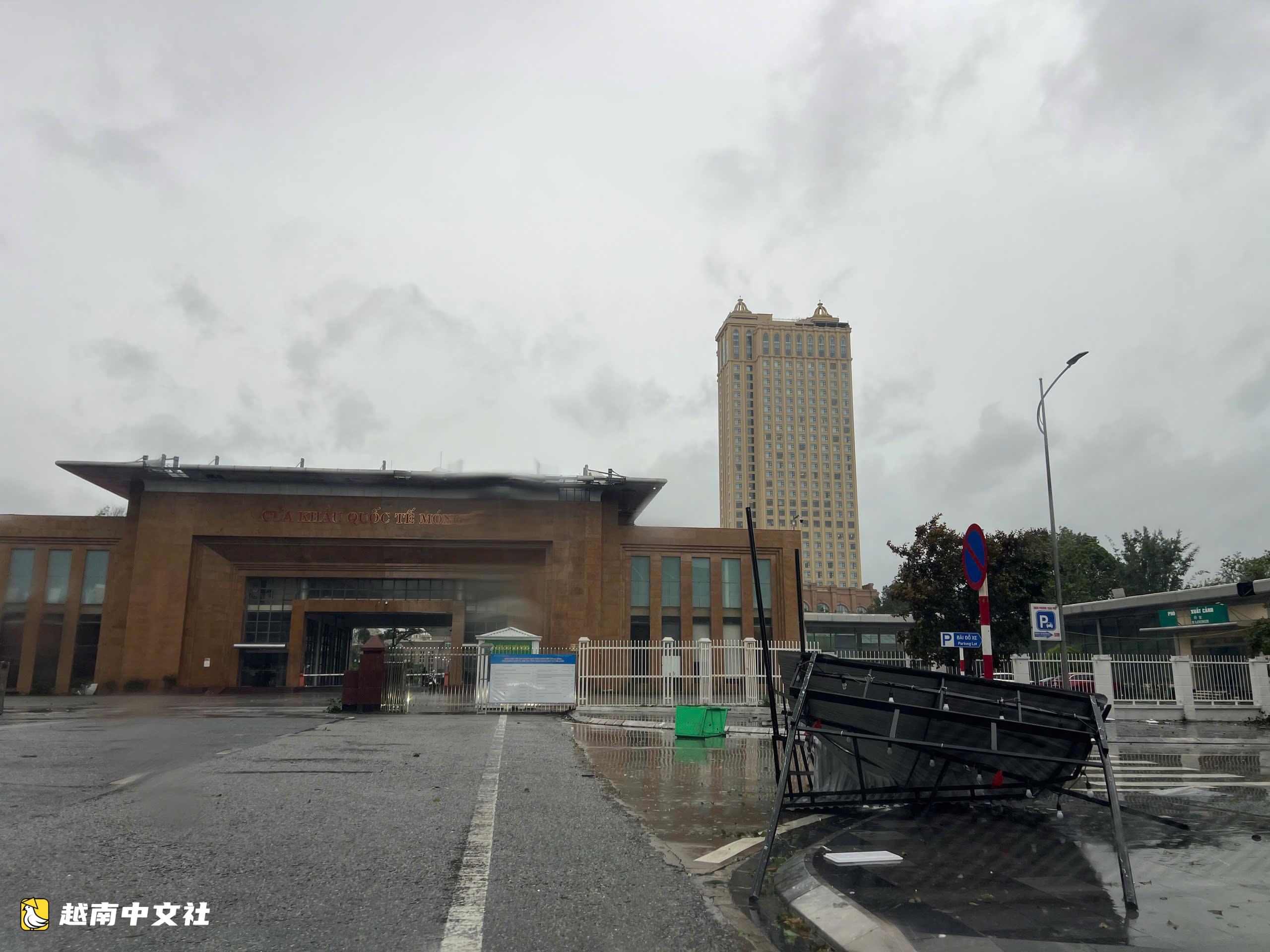 越南芒街遭一號颱風連番襲擊後損失慘重