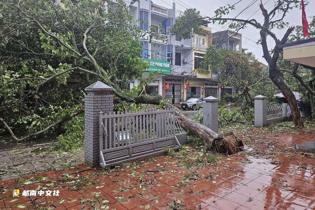 颱風進入中國,越南北方持續降雨