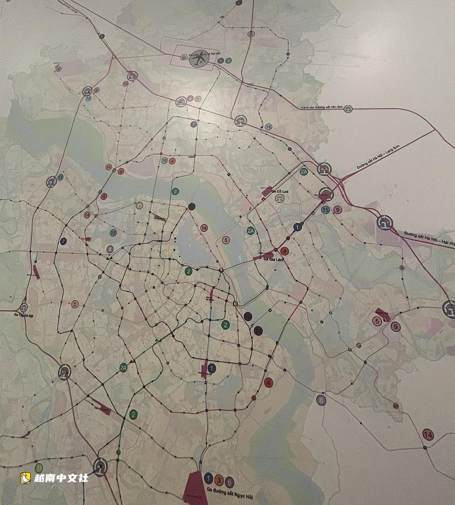 越南河內規劃18條地鐵線,總長近1000公里