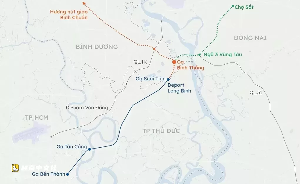 越南提議將頭頓地鐵延長至隆城機場