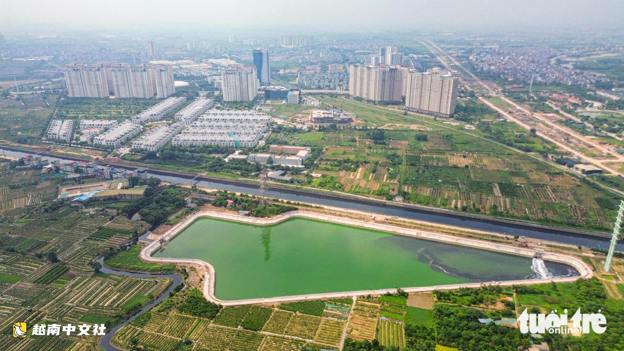 越南河內5個急建調蓄池全景:已準備就緒防澇