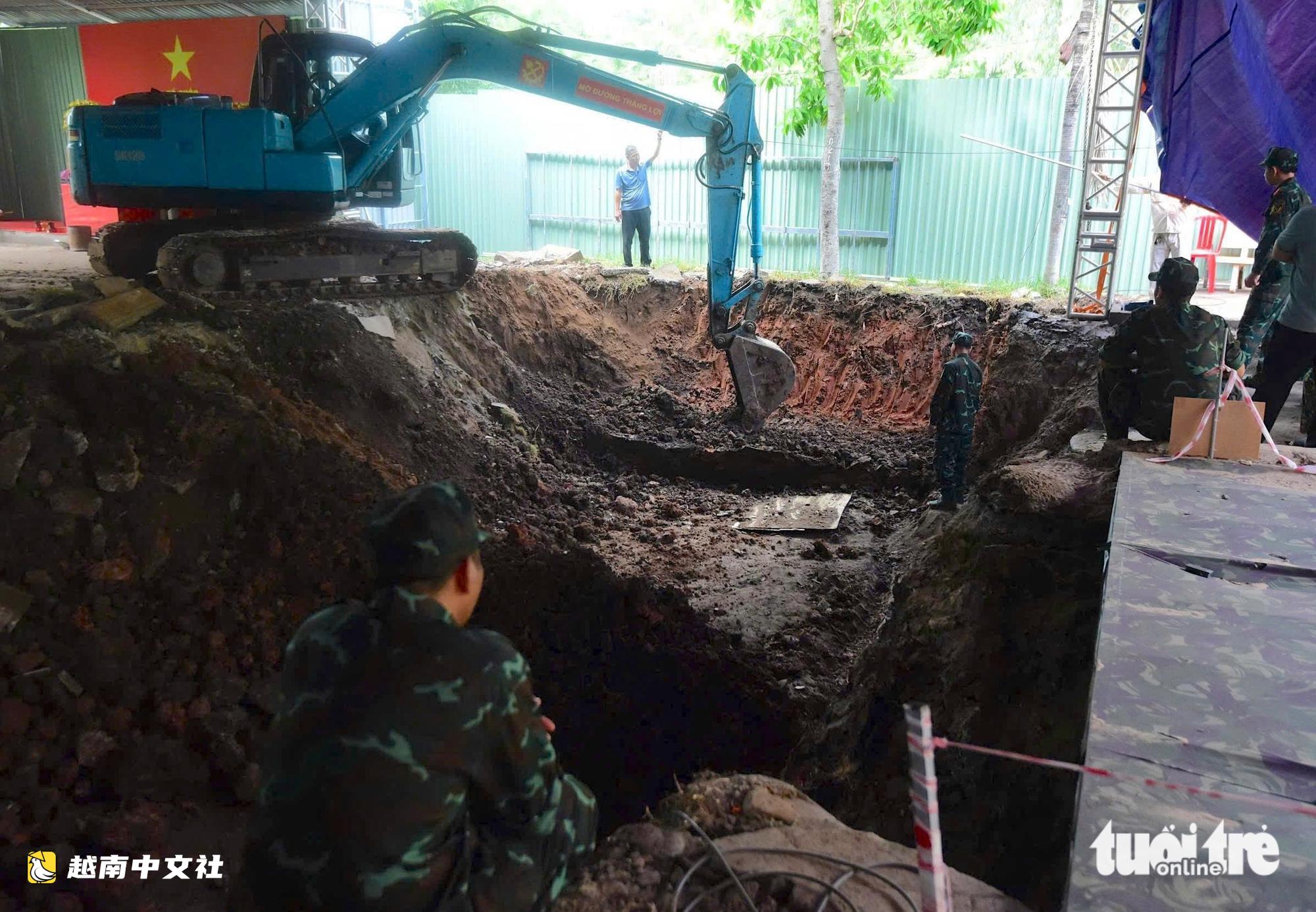 越南胡志明市黎氏蓮公園烈士遺骸搜尋範圍擴大至湖邊