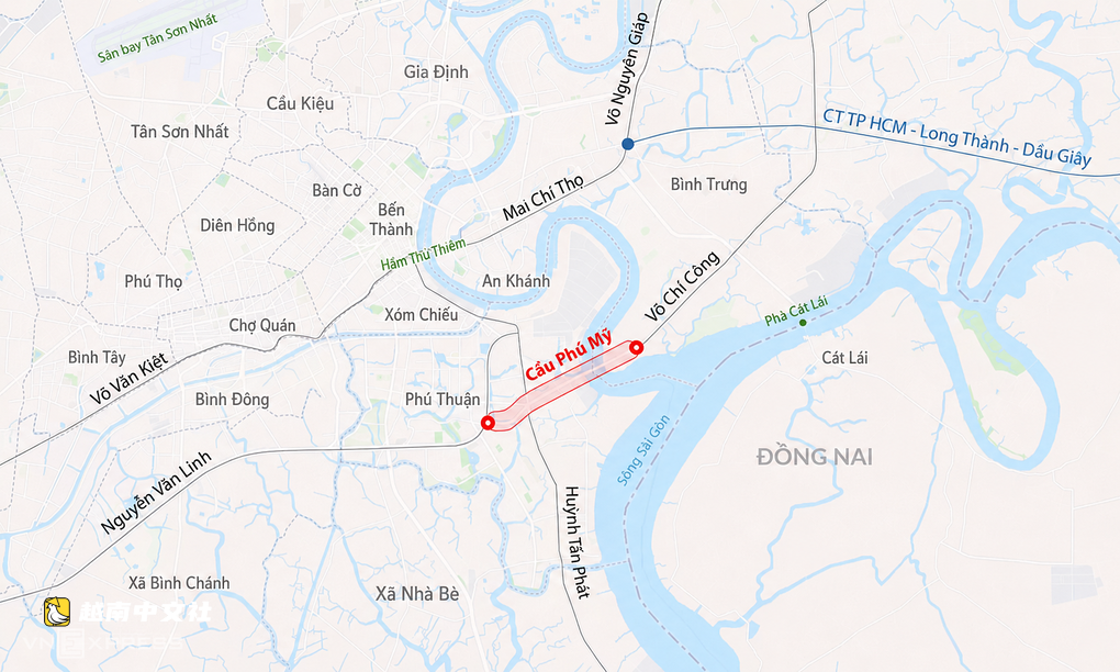 胡志明市提議將富美橋擴建至至少8車道