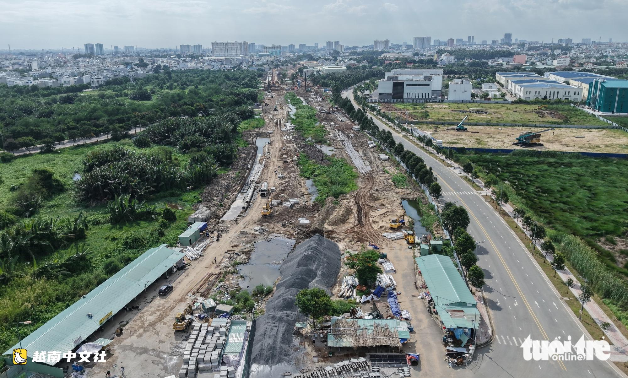 越南胡志明市東部二環路與三環路逐漸合攏,打通地區連接