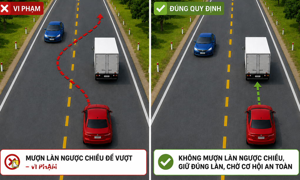 越南交警局提議禁止借用對向車道超車