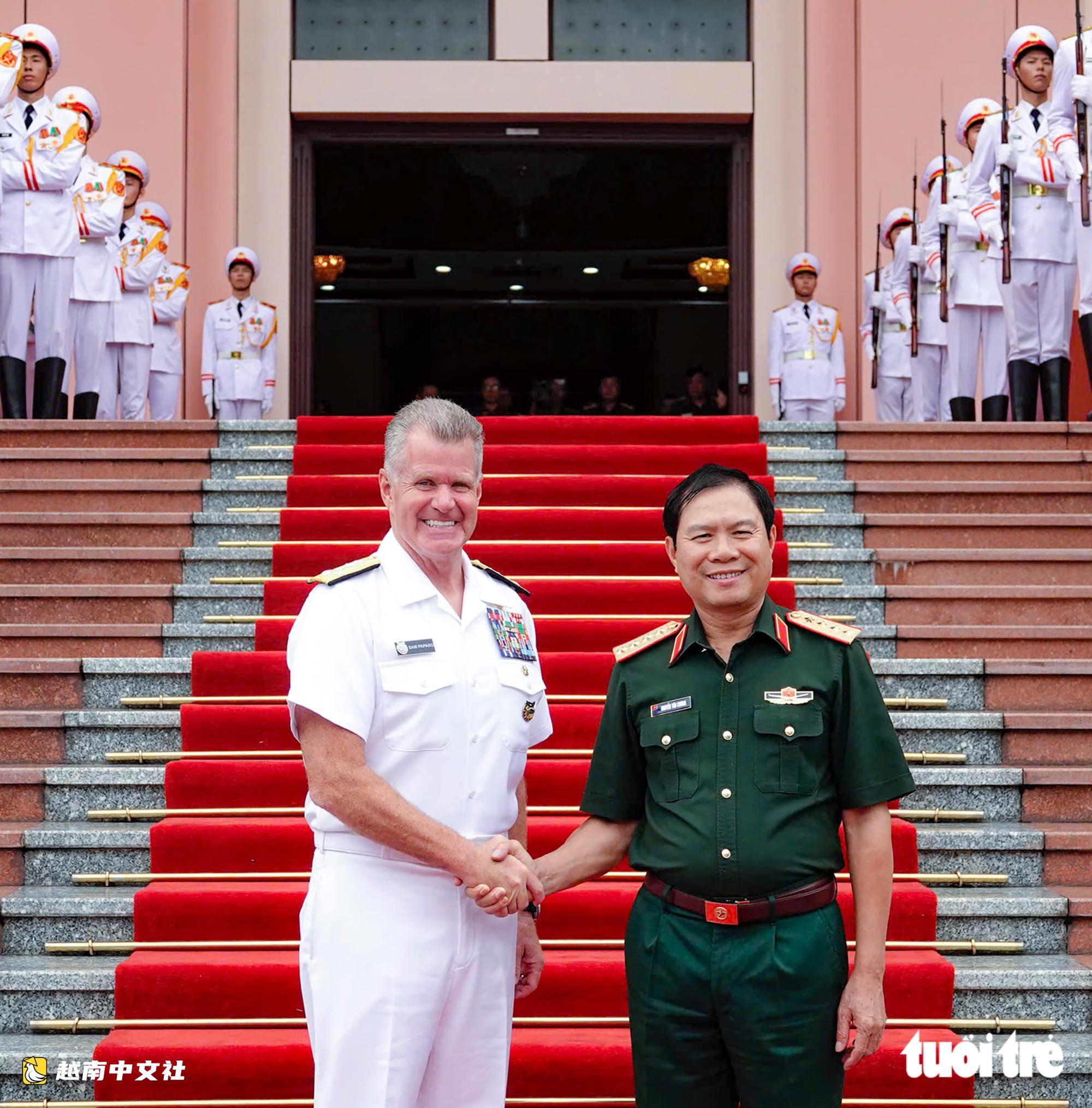 越南總參謀長阮新疆會見美國太平洋司令部司令