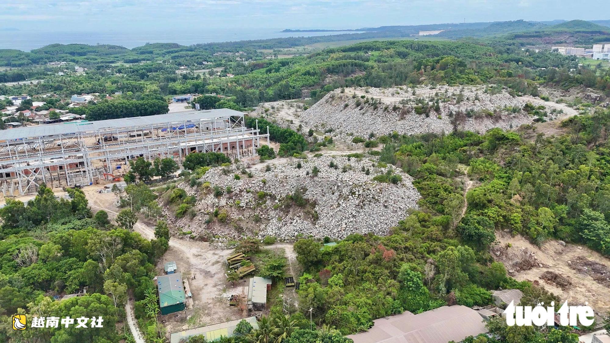 越南廣義省一廠房項目7年未動工 項目用地卻變成石山
