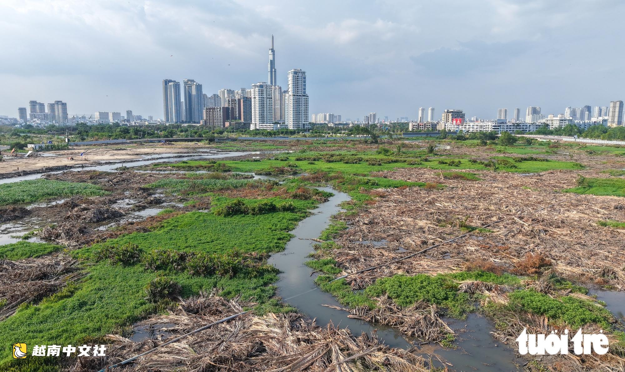 胡志明市行政中心工地開工3個月後