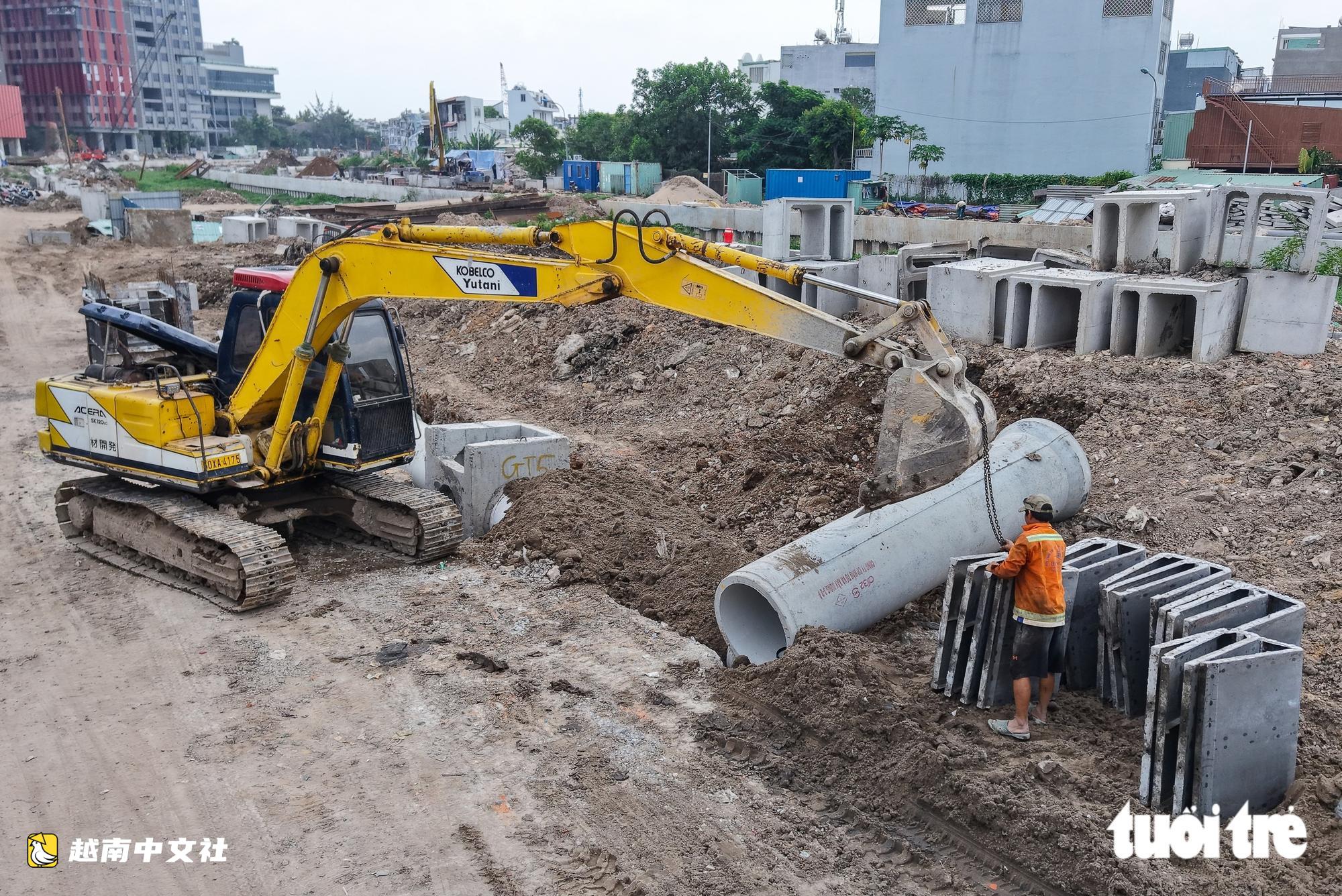 越南胡志明市川心運河:場地清空,各標段加速施工