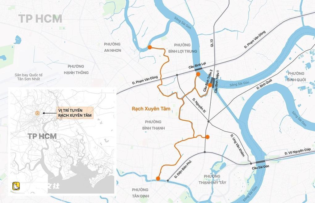 越南胡志明市川心運河沿岸首段道路通車