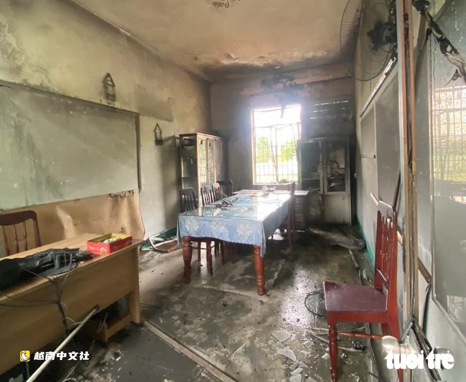 越南廣義省一小學副校長在辦公室火災中身亡,警方展開調查