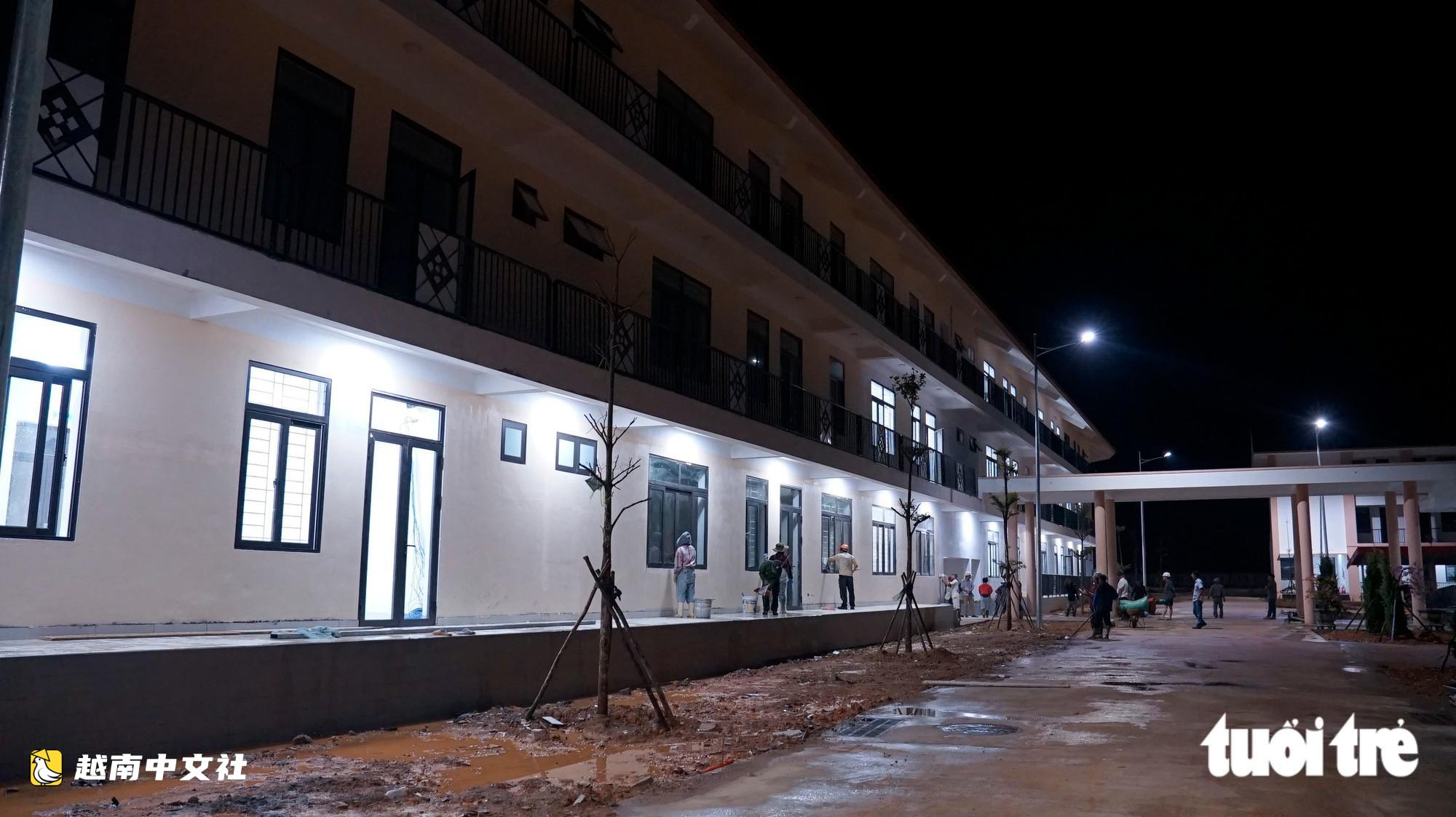 連夜趕工完善順化山區寄宿學校,及時迎接開學日學生