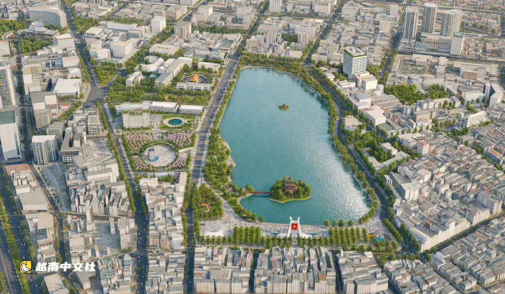 越南還劍湖規劃:促進古建築與現代建築和諧共存