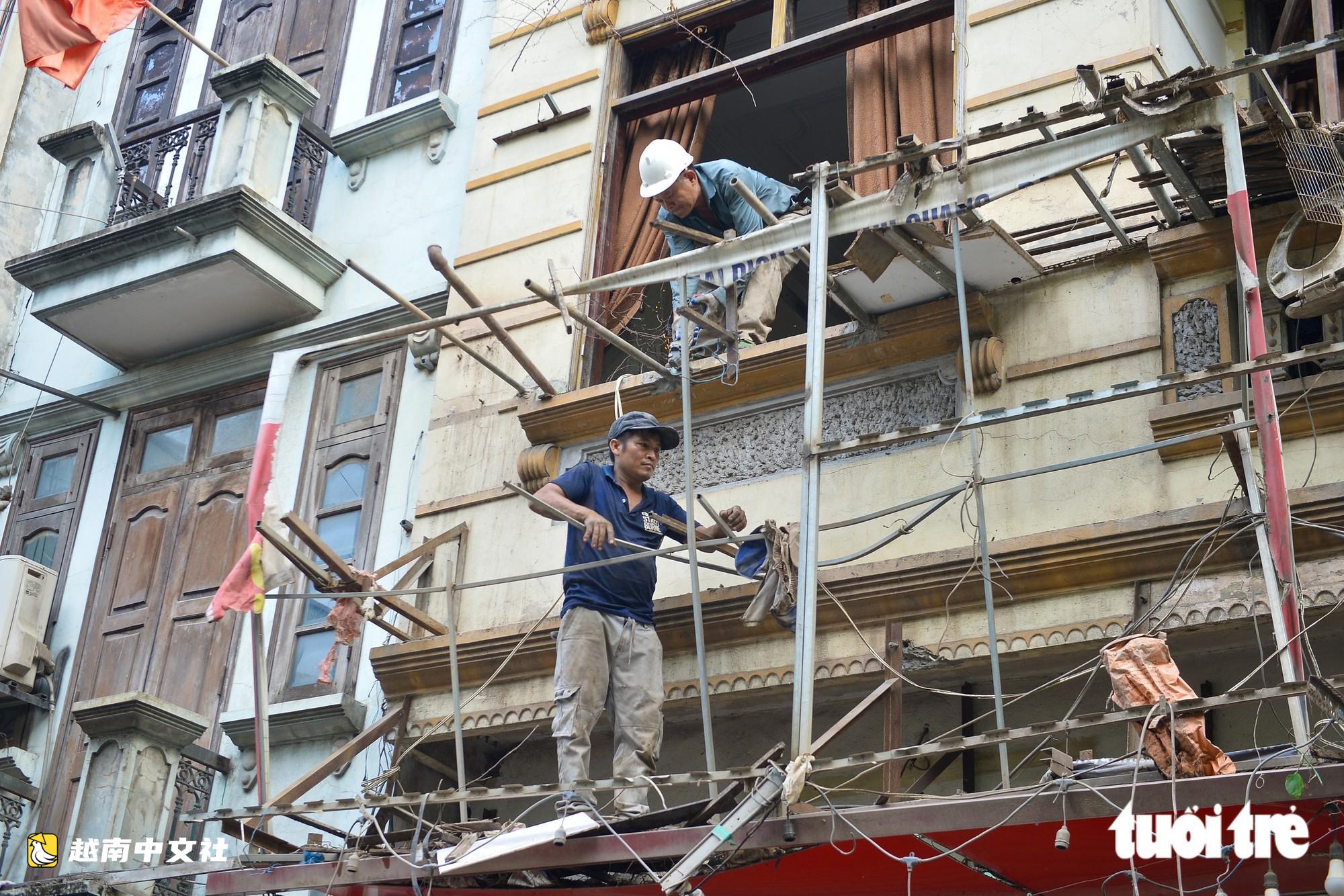 河內羅城街居民加緊騰房，移交土地用於停車場項目