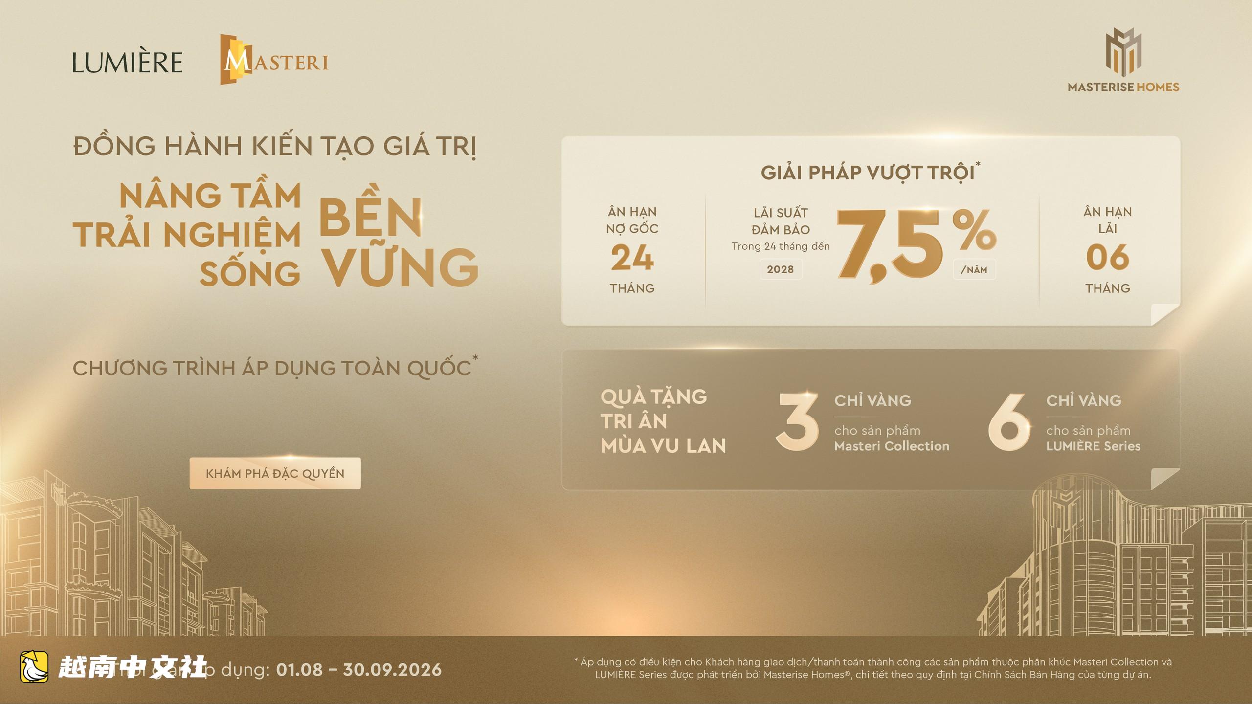 越南Masterise Homes:當高端標準通過實際體驗得到驗證