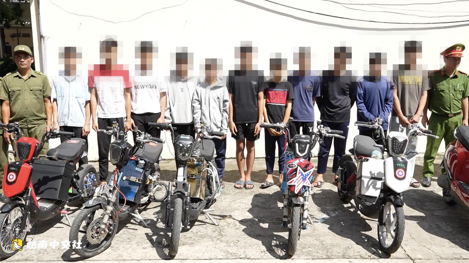 越南頭頓:21名青少年因改裝電動車擾亂街頭視頻被傳喚