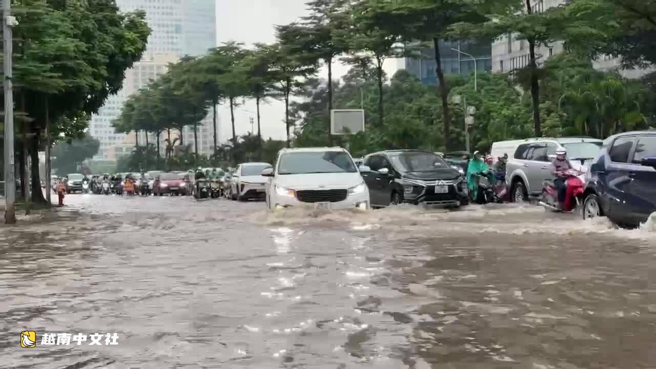 河內市區仍有近20處積水點