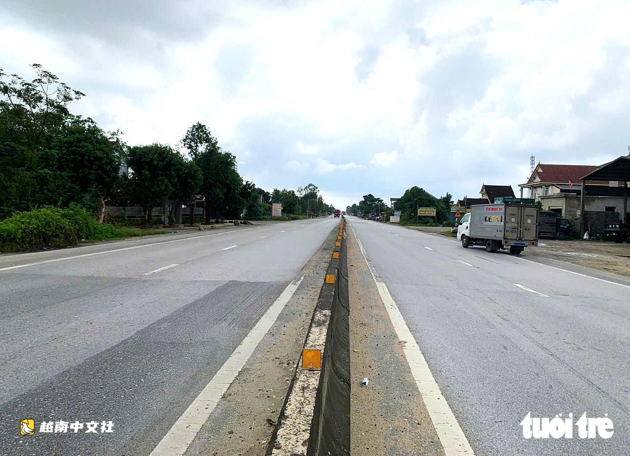 越南1號國道破敗不堪現場,公路局要求Cienco4緊急修復