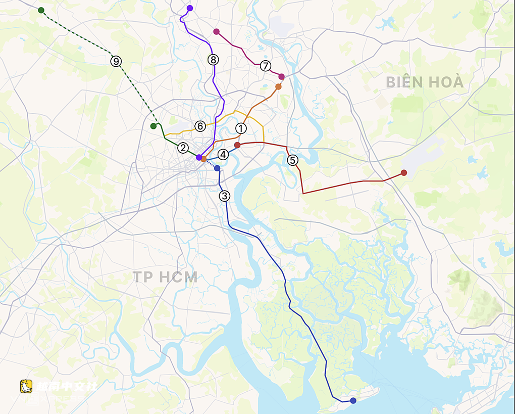 越南胡志明市預計年底再開工三條地鐵線路