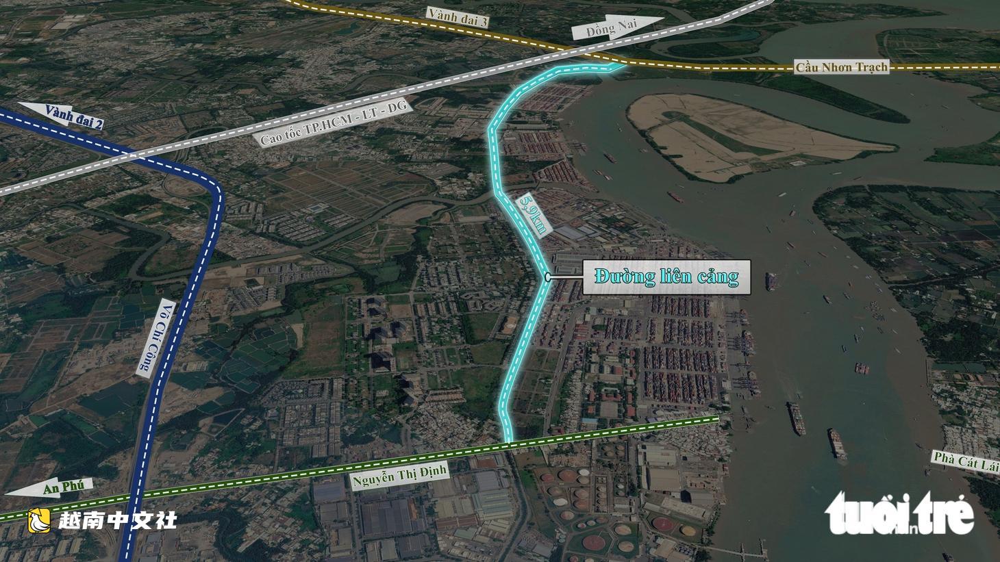 胡志明市SP-ITC港口獲租近30公頃土地,將按吉萊-富友聯港線路調整規劃