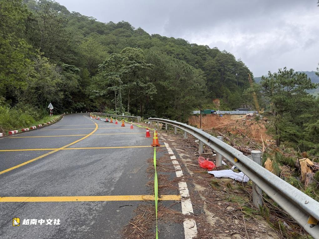 越南大叻門戶 Mimosa 山口路面開裂長達 40 米