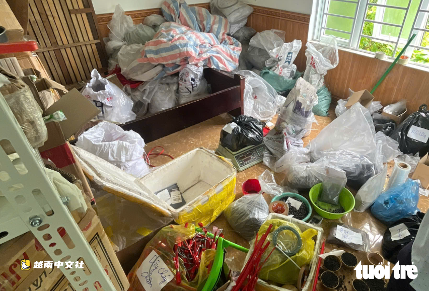 越南義安省:臥室暗藏近一噸制炮原料
