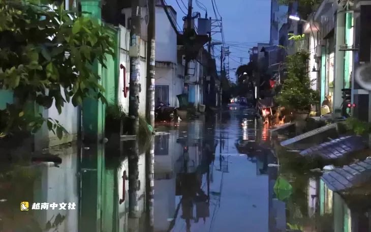 越南平治東坊將疏通水流以減少居民區積水