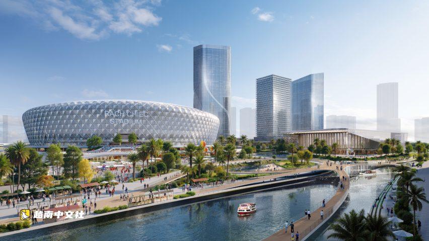 越南拉奇體育場7萬座設計登上英國建築雜誌